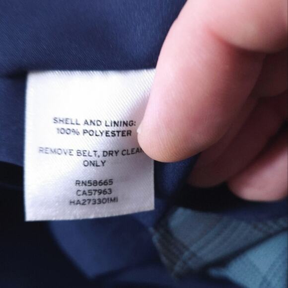 Halogen Women’s Dress Blue Plaid Light Academia Clueless Preppy Travel Size 8 - Picture 7 of 8